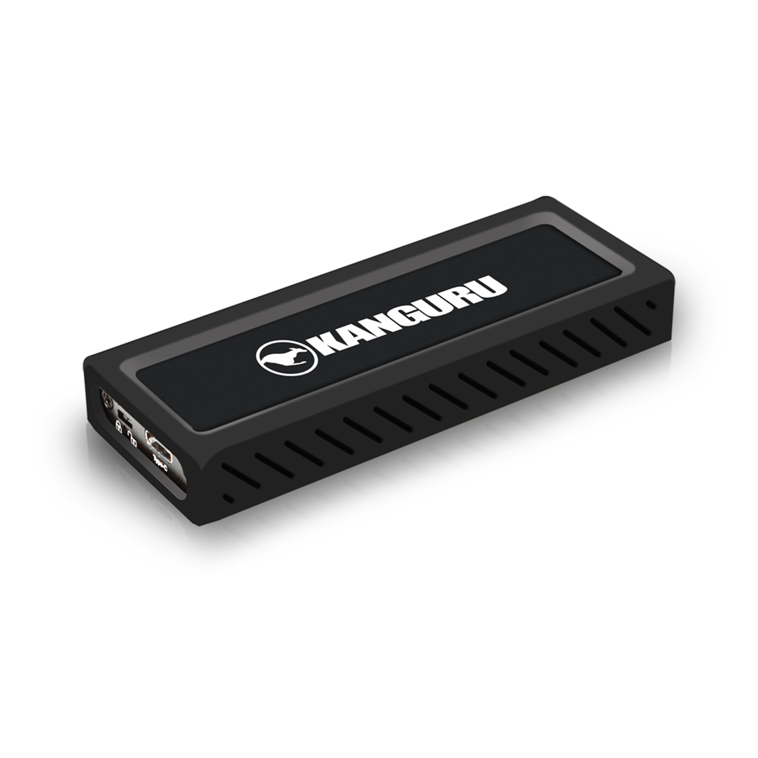 iStorage Kanguru UltraLock Superspeed+ USB-C M.2 NVMe External SSD 4 TB| Secure Portable Solid State Drive |Physical Write Protect Switch| Secure Firmware| TAA Compliant |