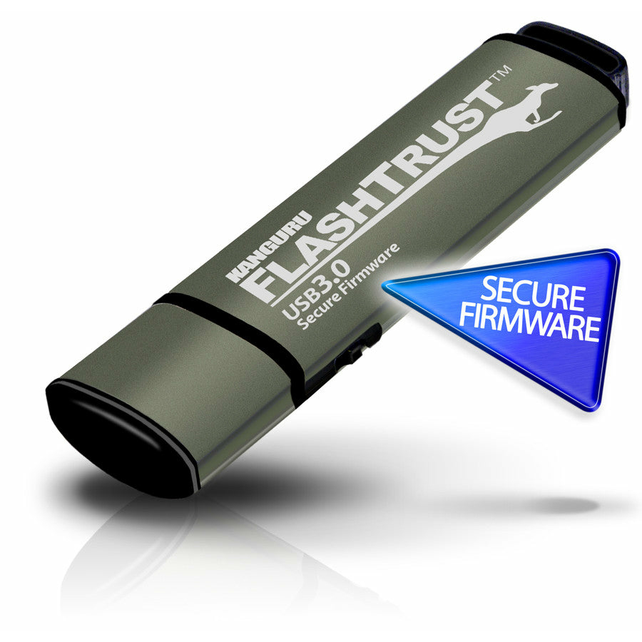 iStorage Kanguru FlashTrust™ USB 3.0 512 GB |Secure Flash Drive| Secure Firmware | Physical Write Protect Switch |Protects Against BadUSB | Compliance with NIST requirements for implementation