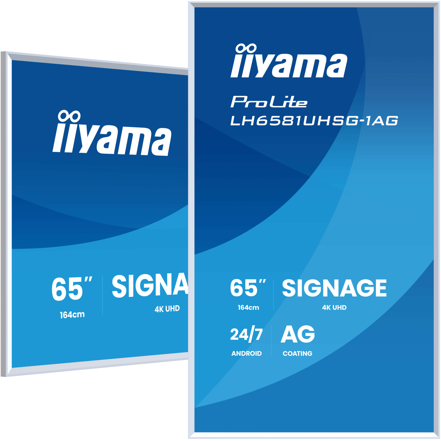 iiyama LH6581UHSG-1AG Signage Displays - 64.5 Inches - 4GB - White