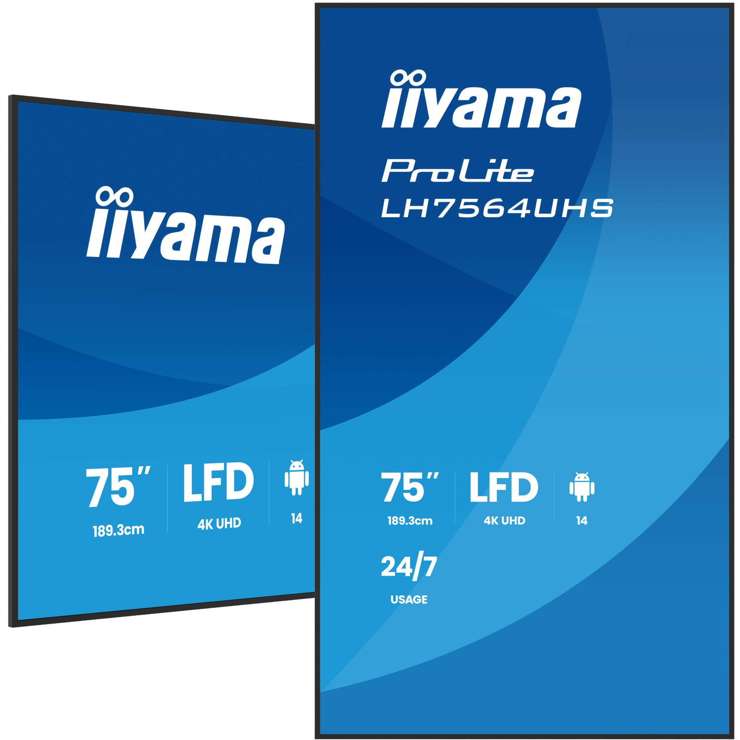 iiyama LH7564UHS-B1AG Signage Displays - 75 Inches - 4GB - Black