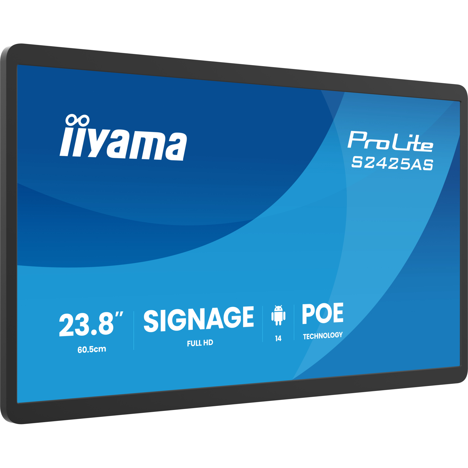 iiyama S2425AS-B1P Signage Displays - 23.8 Inches - 4GB - Black