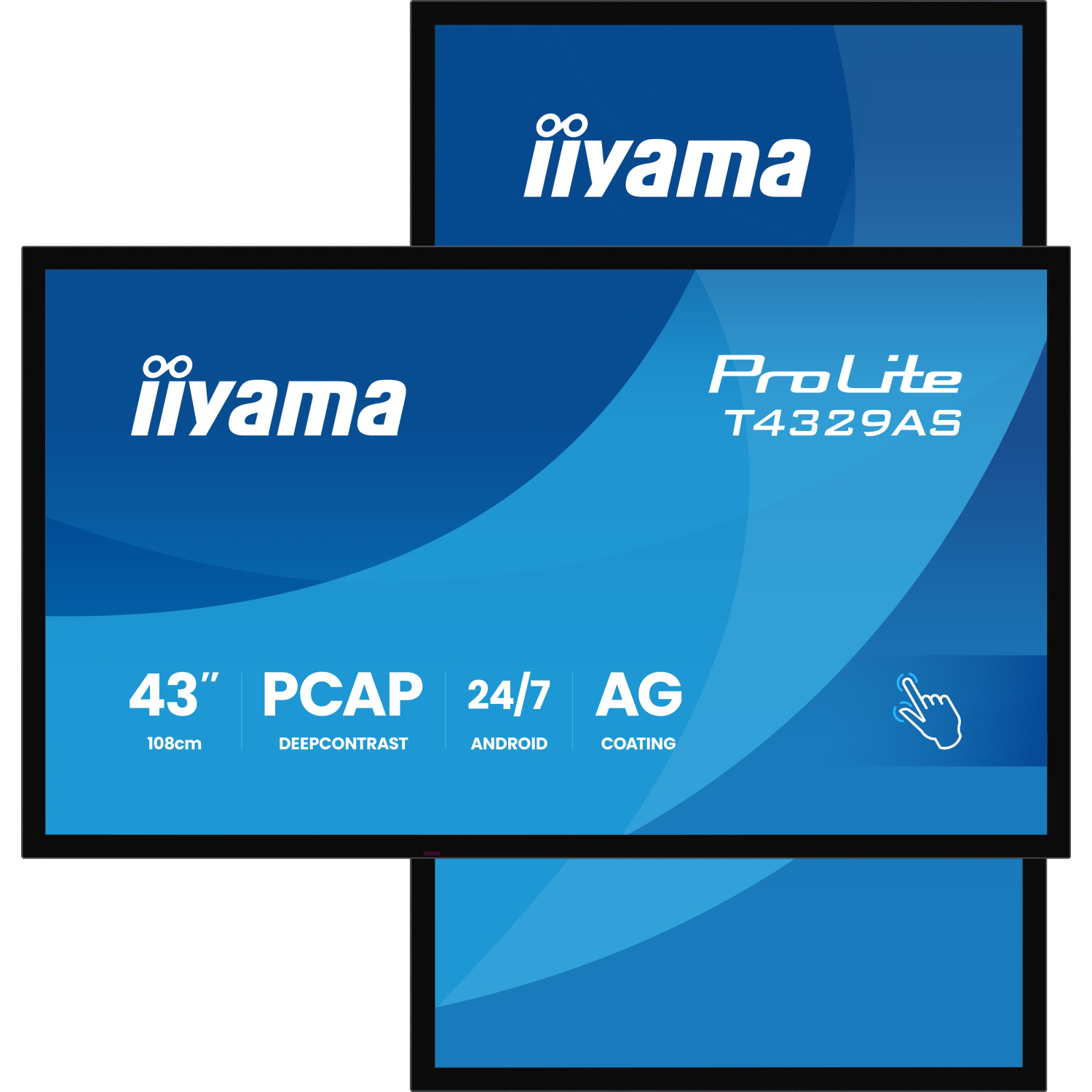 iiyama T4329AS-B1AG Computer Monitors - 42.5 Inches - Black