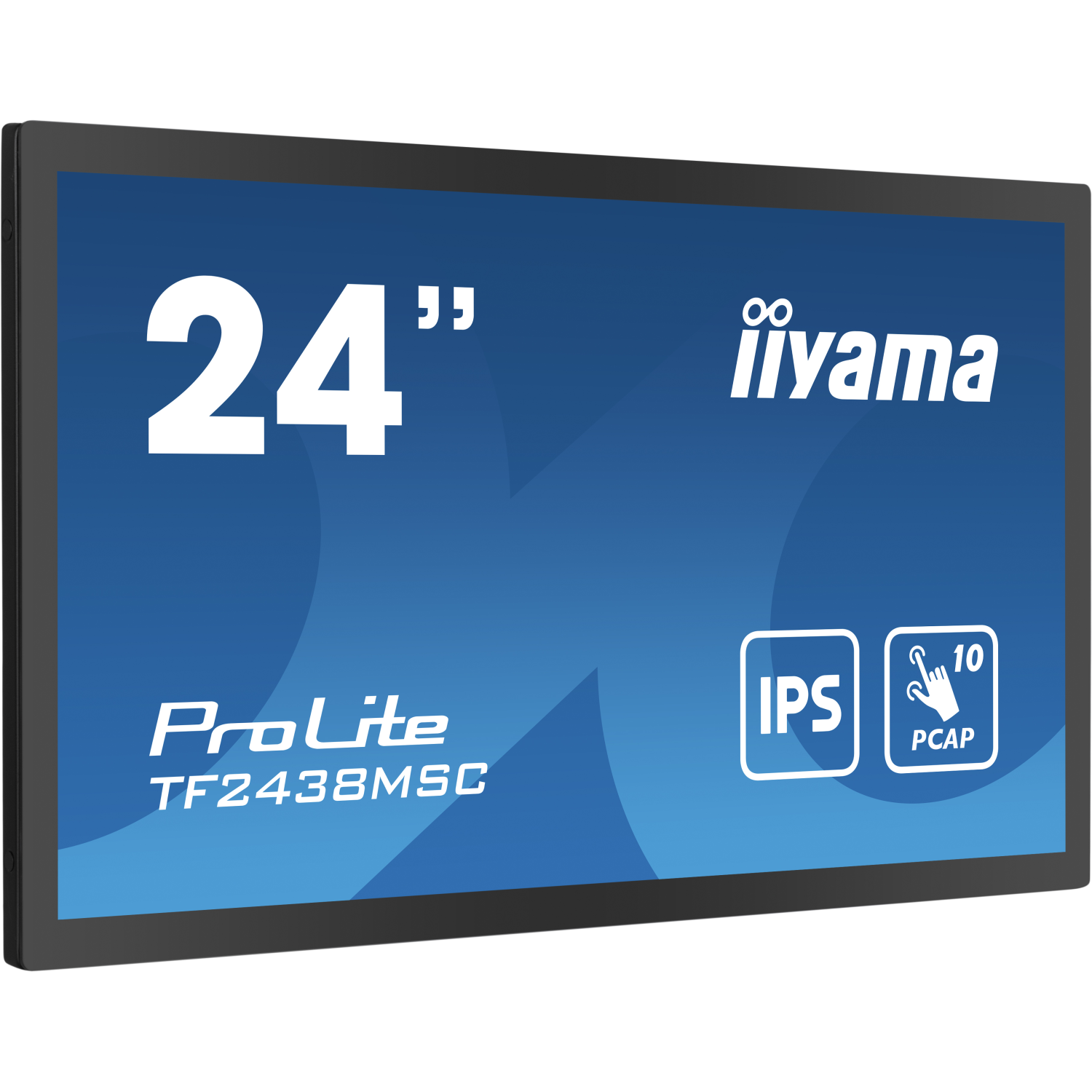iiyama PROLITE Digital A-board 61 cm (24") LED 600 cd/m² Full HD Black Touchscreen