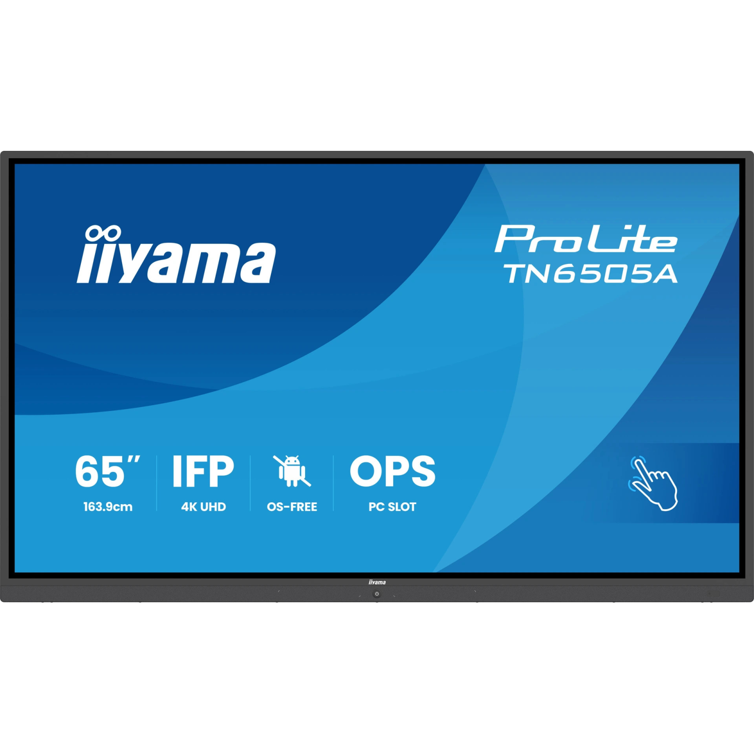 iiyama TN6505A-B1AG Signage Display 163.8 cm (64.5") 500 cd/m² 4K Ultra HD Touchscreen