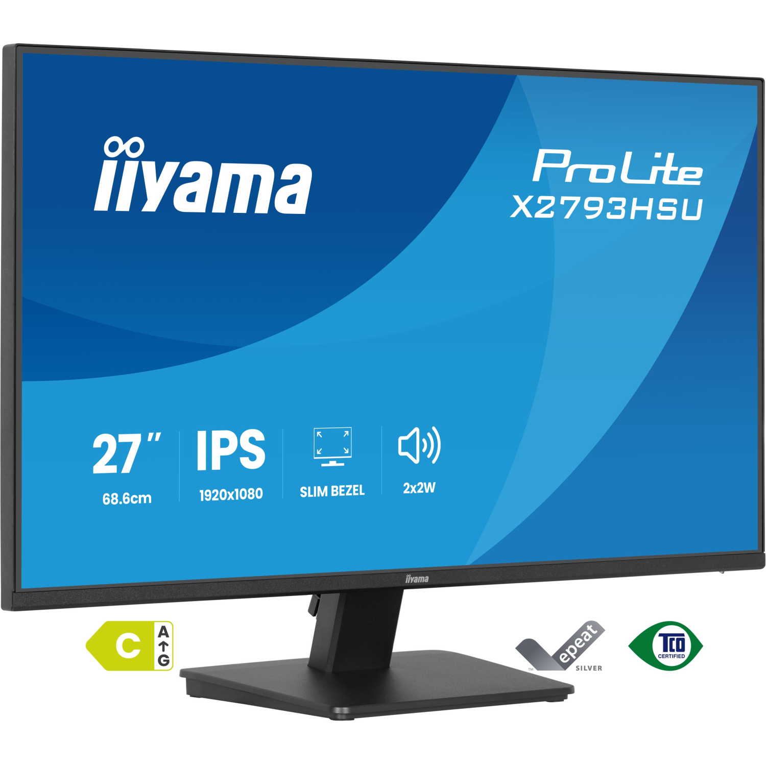 iiyama X2793HSU-B1 Computer Monitors - 27 Inches - Black