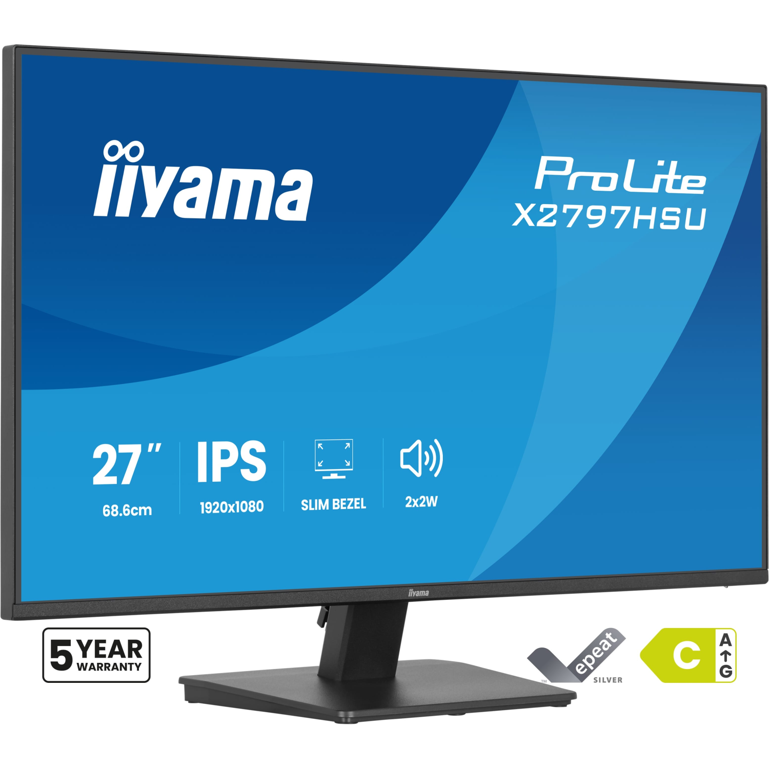 iiyama X2797HSU-B1 Computer Monitors - 27 Inches - Black