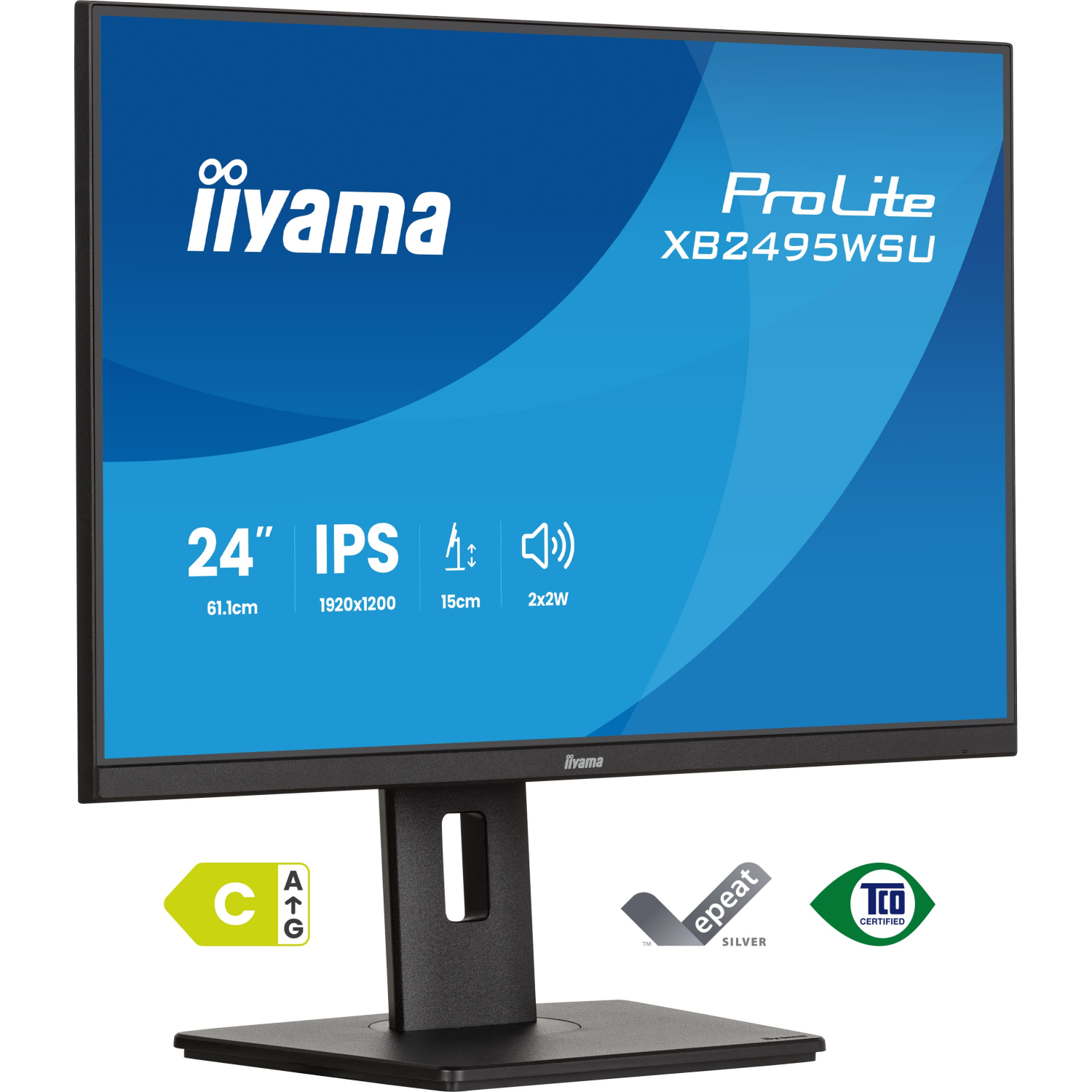 iiyama XB2495WSU-B1 Computer Monitors - 24.1 Inches - Black