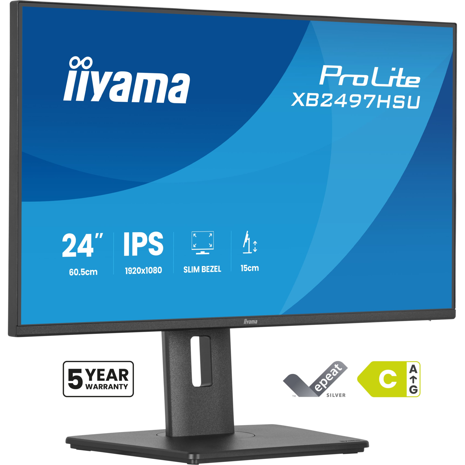 iiyama XB2497HSU-B1 Computer Monitors - 23.8 Inches - Black