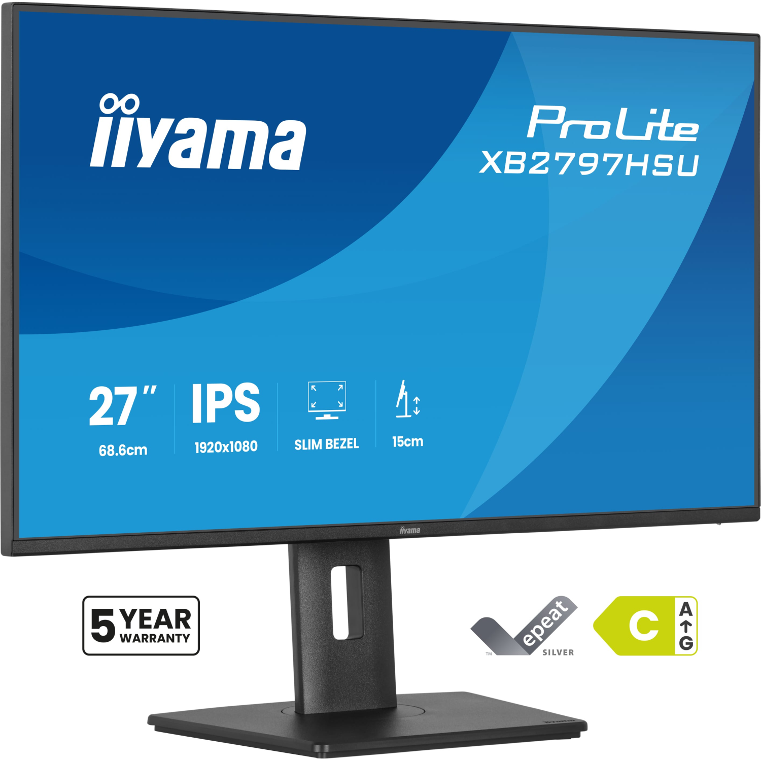 iiyama XB2797HSU-B1 Computer Monitors - 27 Inches - Black
