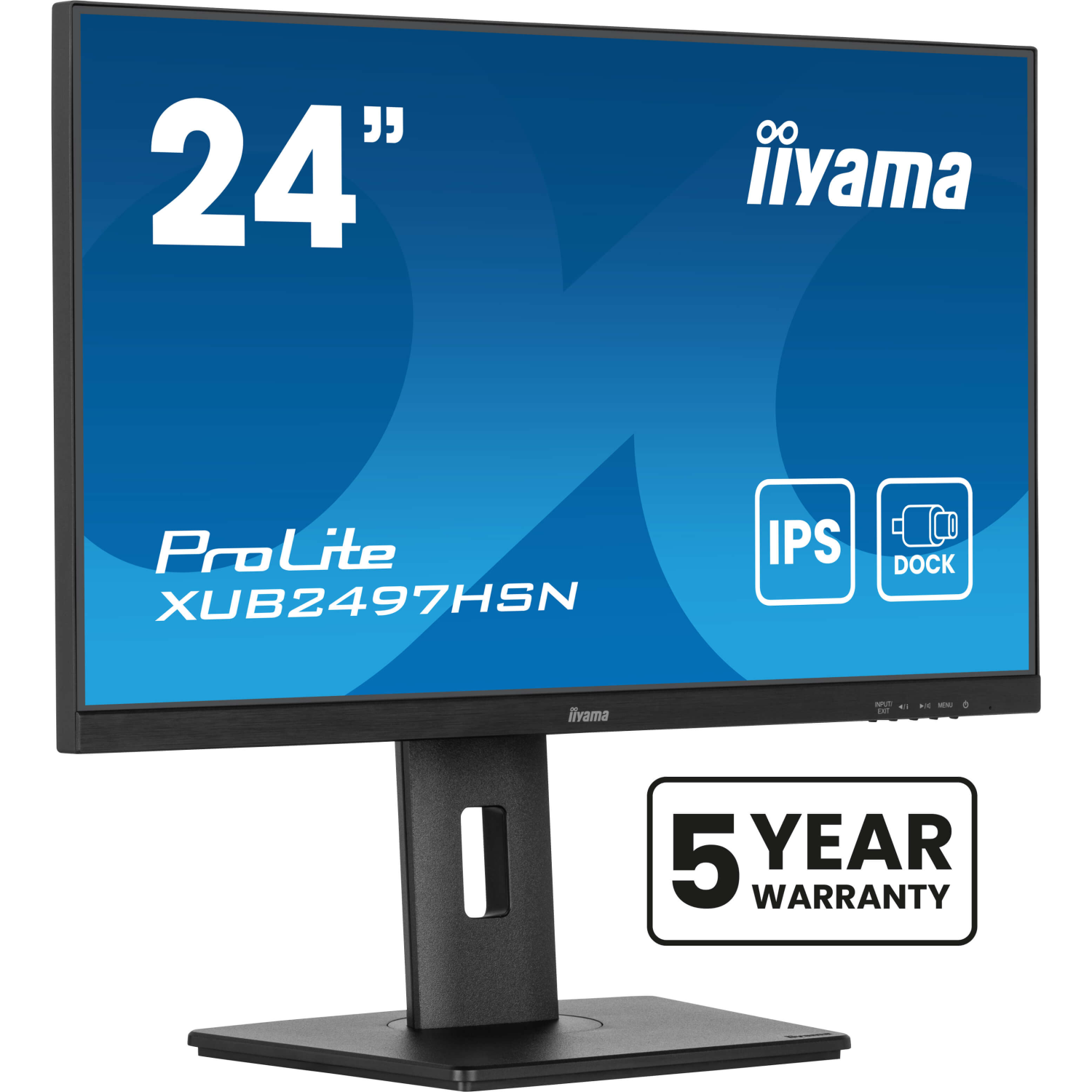 iiyama XUB2497HSN-B2 Computer Monitors - 23.8 Inches - Black