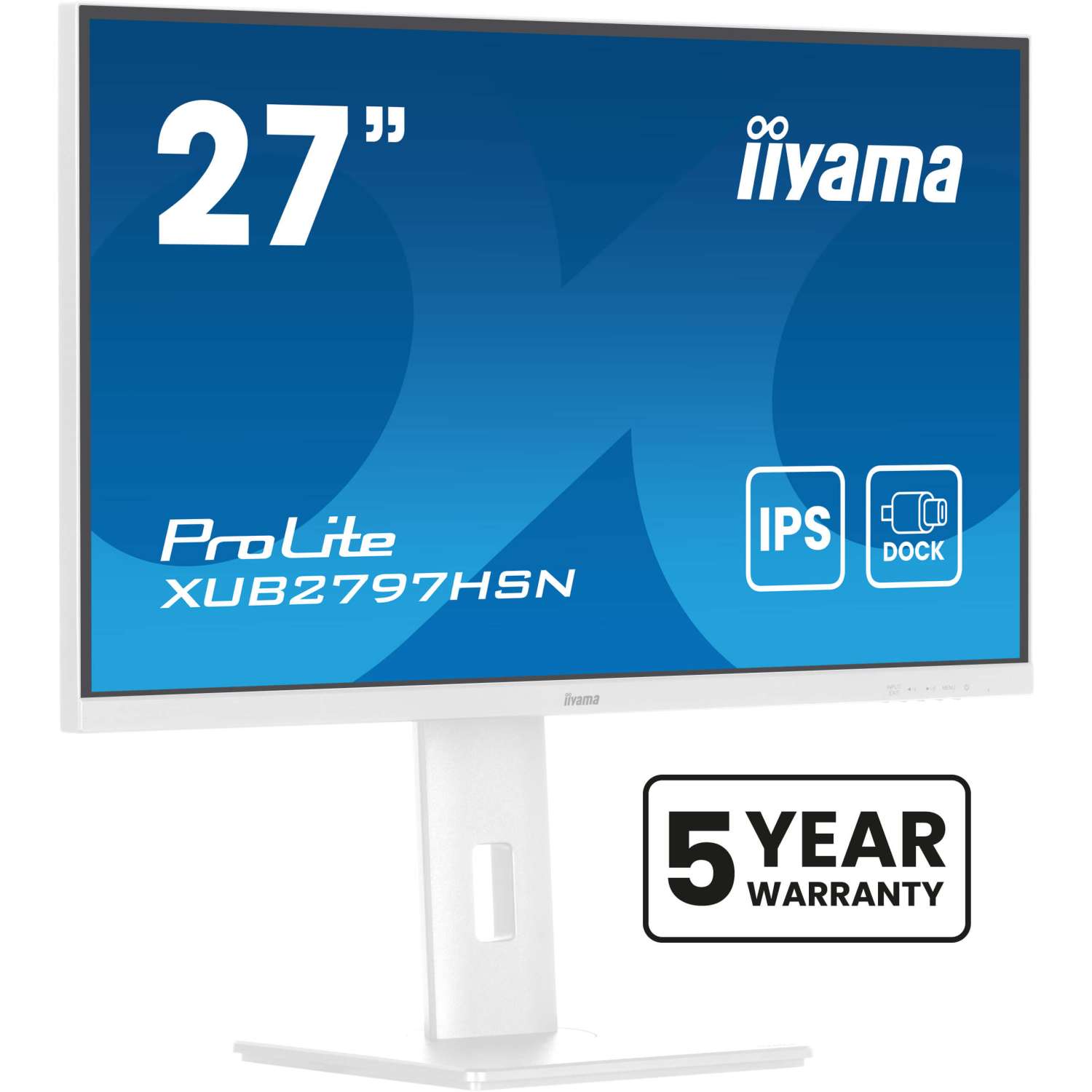 iiyama XUB2797HSN-W2 Computer Monitors - 27 Inches - White