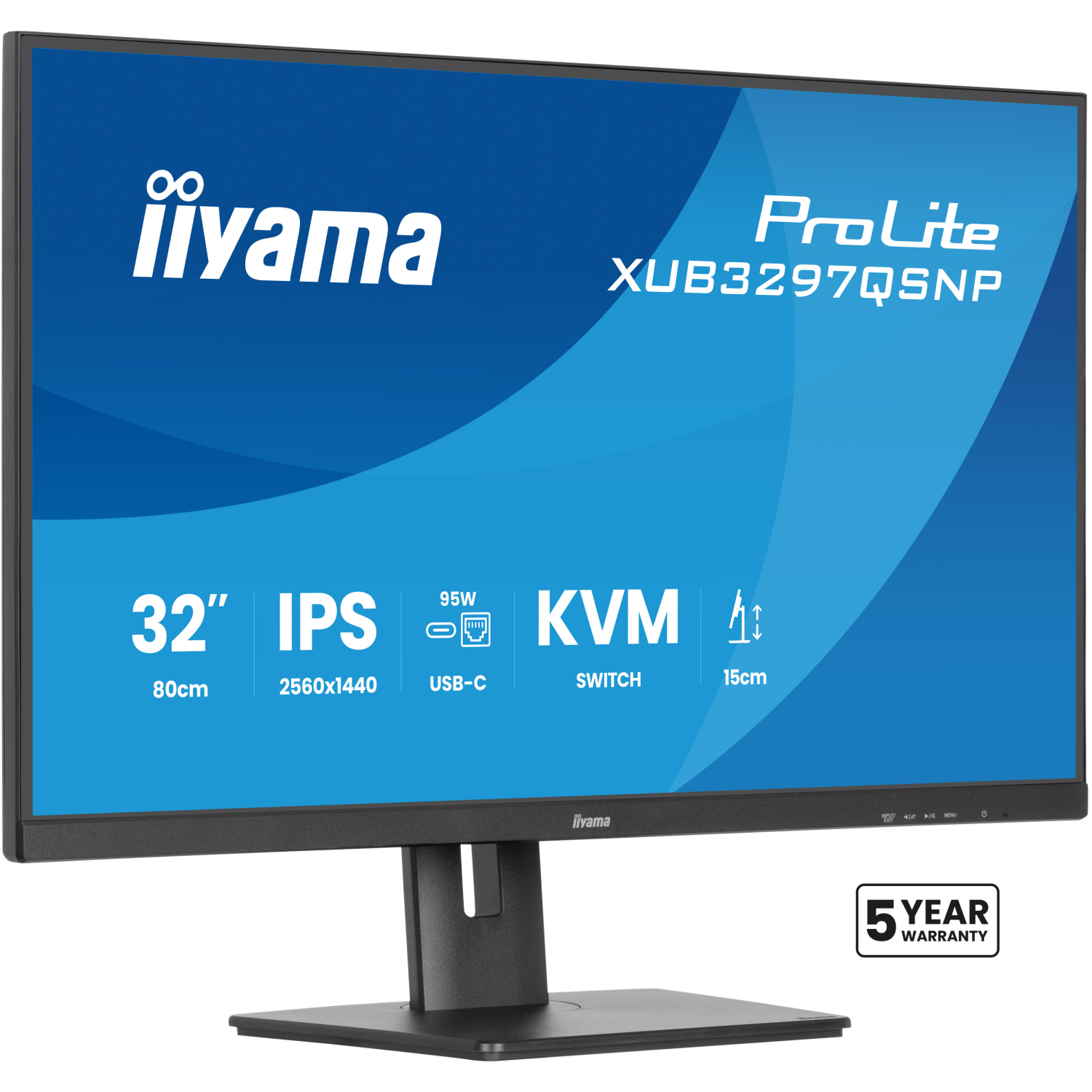 iiyama XUB3297QSNP-B1 Computer Monitors - 32 Inches - Black